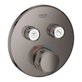 Grohe Grohtherm SmartControl Ankastre Termostatik Banyo/Duş Bataryası (Sıva Üstü Grubu), 2 Yollu, Sert Grafit, 29119A00 - 1