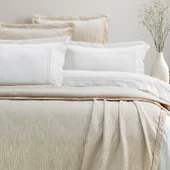 Schafer Home Pavia Şönil Yatak Örtüsü Nevresim Seti 7 Parça-Bej - 3