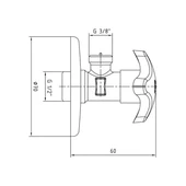 ECA Filtreli - Filitreli Klozet Taharet (Ara) Musluğu Rozetli Krom, 102111128 - 2