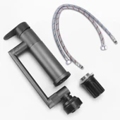 360° Dönebilen Çok Fonksiyonlu Robot Siyah Mutfak ve Banyo Çanak Akrobat Lavabo Bataryası Musluk thumbnail 4