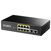 Poe Switch 8 Port + 2 Uplink Megabit - 1