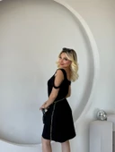 Kadın Askılı Soğuk Omuz Detaylı Modal Elbise thumbnail 7