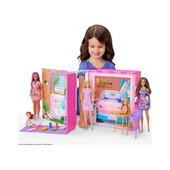 Barbie Portatif Tatil Evi Bebek ve Oyun Seti HRJ77 thumbnail 5