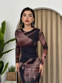 Amarone Tül Elbise thumbnail 1