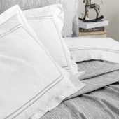 Schafer Home Pavia Şönil Yatak Örtüsü Nevresim Seti 7 Parça-Gri - 6