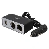 Olesson 1647 12-24v Çift Usb Girişli 100w 70cm Kablolu 2'li Araç Çakmak Çoklayıcı thumbnail 3