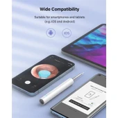 Bebırd T5 3mp Kamera 3.5mm Lens Şarjlı Wıfı Görüntülü Kulak Temizleyici Beyaz Renk - 3