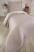 Elisa Dolgulu Çift Taraflı Tek Kişilik 180x240 Cm Yatak Örtüsü Pudra thumbnail 3