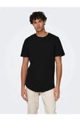 Only&sons 22002973 0 Yaka Erkek Tshirt - Siyah - 2