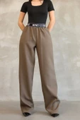 Beli Lastikli Palazzo Pantolon 6138-Haki thumbnail 5