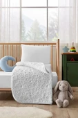 Embos Bebek Battaniyesi 100x120 - Açık Gri - 1