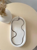 Çelik İtalyan Kolye 45cm SİLVER - 1