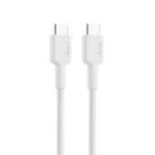 Aukey Cb-cd45-wh Pd Naylon Örgülü Type-c Type-c Şarj Kablosu 0.9mt - 2