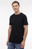 Lumberjack Ct102 0 Yaka Erkek Tshirt - Siyah - 1