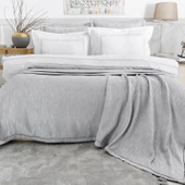 Schafer Home Pavia Şönil Yatak Örtüsü Nevresim Seti 7 Parça-Gri - 1