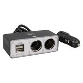 Olesson 1647 12-24v Çift Usb Girişli 100w 70cm Kablolu 2'li Araç Çakmak Çoklayıcı thumbnail 2