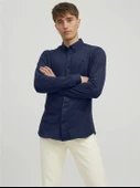Jack&jones 12212345 Erkek Gomlek - Lacivert - 1