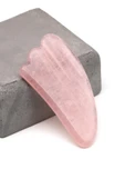 Pembe Kuvars Doğal Taş Gua Sha Yüz Masaj Taşı - 1
