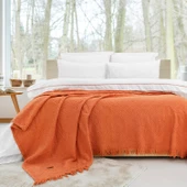 Schafer Home Kylie Yatak Örtüsü Nevresim Seti 7 Parça-Kiremit - 1