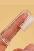 1 Adet-Silikon Evcil Hayvan Parmak Diş Fırçası – Köpek & Kedi Ağız Bakımı, Saklama Kabı Dahil thumbnail 1