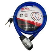 Fixonic B.H.D BHD00576 150cm 25mm Motosiklet Kilidi PVC Kaplı Çelik Halatlı Anahtarlı - 1