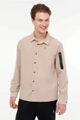 Lumberjack Zuhn 60itl522 Erkek Gomlek - Bej thumbnail 1