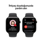 Apple Watch 10 GPS + Cellular 42 mm Arduvaz Kasa Akıllı Saat ve Siyah Spor Kordon - M/L - 5