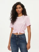 Only Pieces 17140802 0 Yaka Kadin Body - Pembe Cizgili - 1