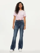 Only Pieces 17140802 0 Yaka Kadin Body - Pembe Cizgili - 2