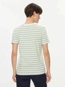 Only Pieces 17140802 0 Yaka Kadin Body - Yesil Cizgili - 7