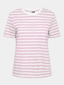 Only Pieces 17140802 0 Yaka Kadin Body - Pembe Cizgili - 4