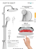 Valtemo Selfio Rain Duş Seti Beyaz Krom thumbnail 2