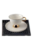 DLEK STORE Bar Lastiği 10 X 10 CM Fincan, Bardak Altı Paspas 1 Adet - 1