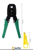 Fege Store ® 3ü 1 Arada Modüler Kablo Sıkma,Soyma ve Kesme Pensesi - 9