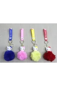 Ponponlu Hello Kitty Anahtarlık | Karakter Figürü - 1