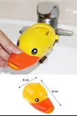 Fege Store ® Çocuklar İçin Eğitici ve Güvenli Musluk Uzatıcı Genişletici Başlık Aparatı Ördek Figürlü - 10
