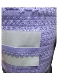 Çamaşır Lastiği Dantelli 1 cm 75 Metre 1 Top Lila - 1