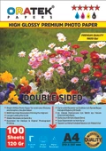 Oratek Epson 103 L6190 Fotoğraf Kağıdı A4 Premium Parlak Çift Taraflı 120 gr 100 Adet - 1