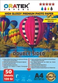 Oratek Epson 103 L4160 Fotoğraf Kağıdı A4 Premium Parlak Çift Taraflı 120 gr 50 Adet - 1