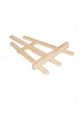 Ahşap Şövale Mini Masaüstü Üç Ayaklı A Tipi 38 cm - 3