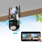 Periboia Çakarlı Çift Lensli Dış Mekan Güvenlik Kamerası - 3