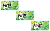 First Sensations Cool Lime Misket Limonu ve Nane Aromalı Şekersiz Tatlandırıcılı Sakız 3'lü Paket - 1