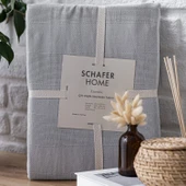 Schafer Home Etamine Pamuk ÇK Nevresim Takımı 4 Parça-Gri - 4