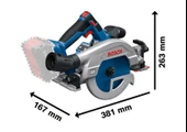 Bosch GKS 18V-57-2 GX Akülü Daire Testere Solo - 2