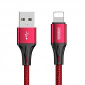 Joyroom S-0230N1 0.2m 3A USB -Lightning Data Sync Şarj Kablosu Kırmızı - 1