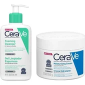 Cerave Foaming Cleanser 236ML & Moisturising Cream 340GR - 1
