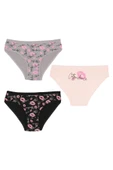 İNSPİRA Pamuklu Elastan Kadın Külot Baskılı 3’lü Paket Kiss Öpücük Dudak Desenli - 1