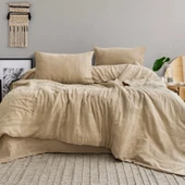 Schafer Home Etamine Pamuk ÇK Nevresim Takımı 4 Parça-Cappuccino - 1