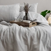 Schafer Home Etamine Pamuk ÇK Nevresim Takımı 4 Parça-Gri - 2