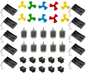 Motor Pervane Set 10 lu (Motor Pervane 2Li Pil Yuvası ON-OFF Anahtar) - 1